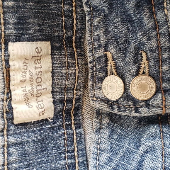 WOMENS JEANS AEROPOSTALE HAILEY FLARE SIZE 7/8 REGULAR - Picture 2 of 4